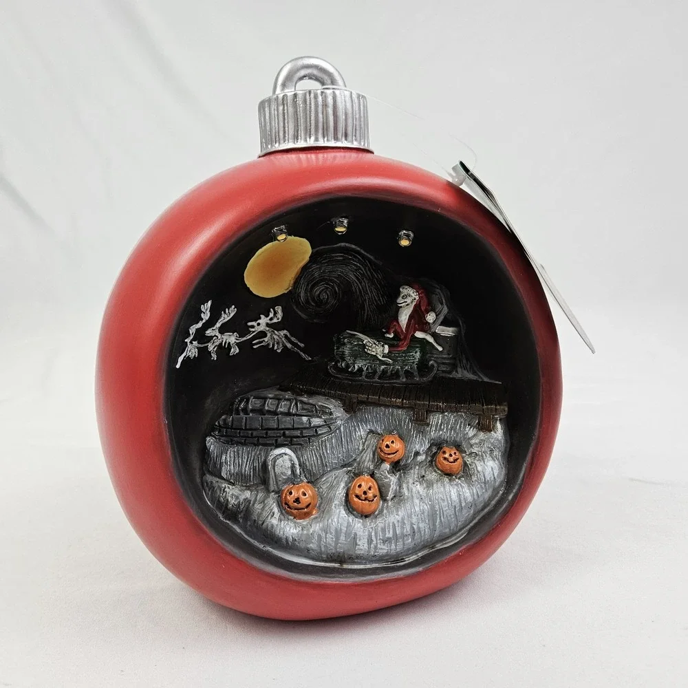 The Nightmare Before Christmas Diorama Lighted Jack Skellington Disney NWT